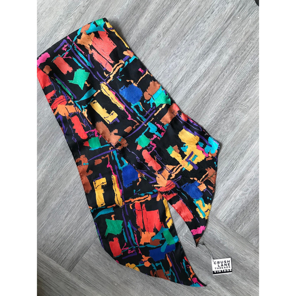 Abstract Brushstroke Scarf - Picture 4 of 6